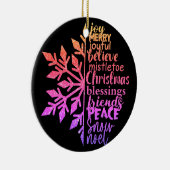 Betekenis van Kerstmis Keramisch Ornament (Rechts)