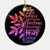 Betekenis van Kerstmis Keramisch Ornament (Voorkant)