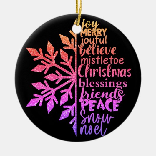 Betekenis van Kerstmis Keramisch Ornament (Voorkant)