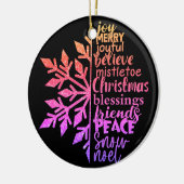 Betekenis van Kerstmis Keramisch Ornament (Links)