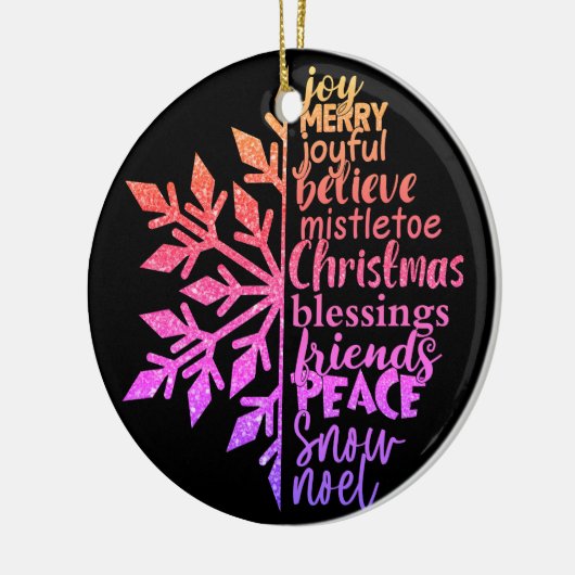 Betekenis van Kerstmis Keramisch Ornament (Links)