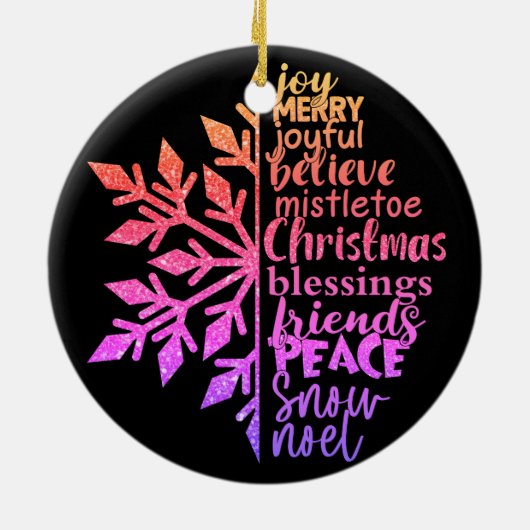 Betekenis van Kerstmis Keramisch Ornament (Achterkant)