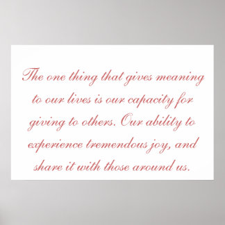 betekenis van life - poster