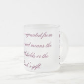 Betekenis van Names-Mokken Matglas Koffiemok (Voorkant rechts)