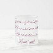 Betekenis van Names-Mokken Matglas Koffiemok (Center)