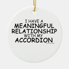 Betekenis van Relatie Accordion Keramisch Ornament