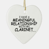 Betekenis van Relatie Clarinet Keramisch Ornament (Rechts)