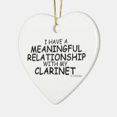 Betekenis van Relatie Clarinet Keramisch Ornament (Links)