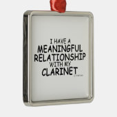 Betekenis van Relatie Clarinet Metalen Ornament (Rechts)