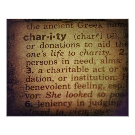 Betekenis zoeken - liefdadigheid foto afdruk (Voorkant)