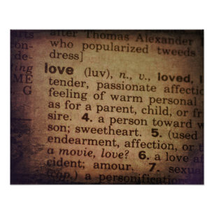 Betekenis zoeken - Liefde Foto Afdruk