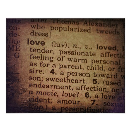 Betekenis zoeken - Liefde Foto Afdruk (Voorkant)