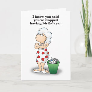 Betekenisloze Crap Humorous Verjaardag Kaart
