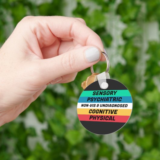 Betekenissen van de Disability Pride-vlag Sleutelhanger (Hand)