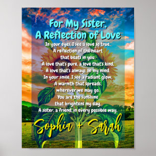 Betekenisvol cadeau voor zusters: een gedicht vanu poster