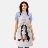 Betekenisvol honden cadeau: Aangepaste Bernedoodle Schort (Gedragen)