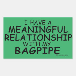 betekenisvol Relatie Bagpipe Rechthoekige Sticke Sticker
