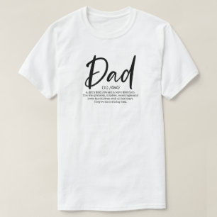 Betekenisvolle definitie cadeau voor vader t-shirt