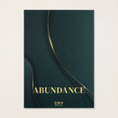 Betekenisvolle Ketting Emerald Jewelry Display Kaa Visitekaartje (Achterkant)