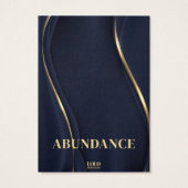 Betekenisvolle Ketting Navy Blue Jewelry Display K Visitekaartje (Achterkant)