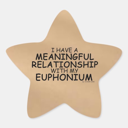 betekenisvolle Relatie Euphonium Star-Sticker Ster Sticker (Voorkant)