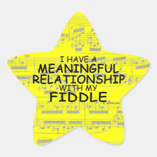 betekenisvolle Relatie Fiddle Star-Sticker Ster Sticker