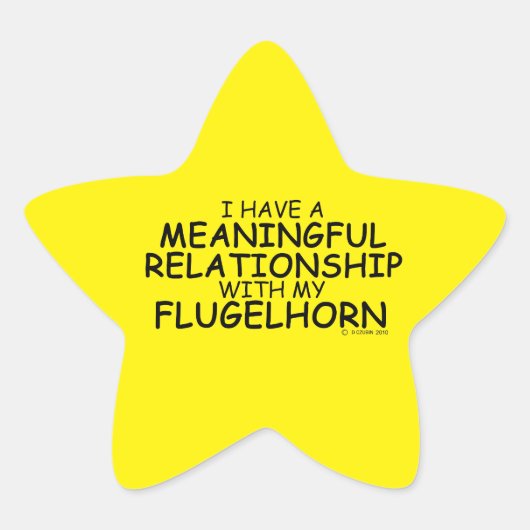 betekenisvolle Relatie Flugelhorn Star-Sticker Ster Sticker (Voorkant)