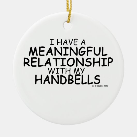 betekenisvolle Relatie handriemen Keramisch Ornament (Voorkant)