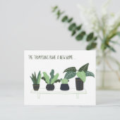 Betekent dat we nieuwe Planten naar het thuisadres Briefkaart (Staand voorkant)