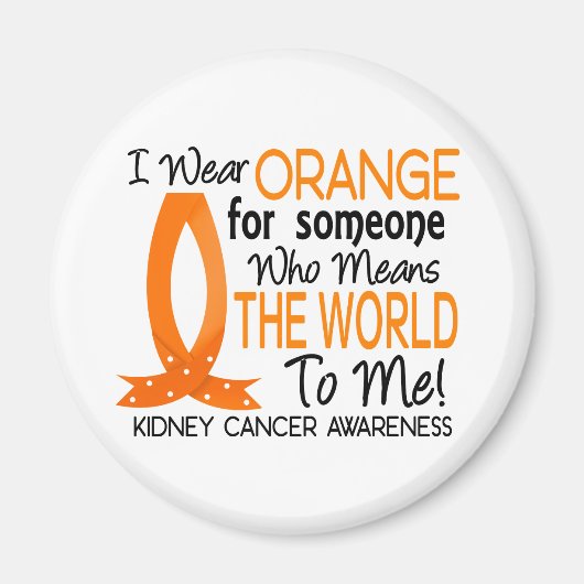 Betekent de wereld voor mij nierkanker magneet (Voorkant)