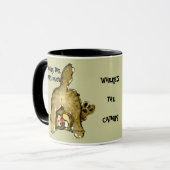 Betekent het dat het gaat? Cartoon Kat Mok (Voorkant links)