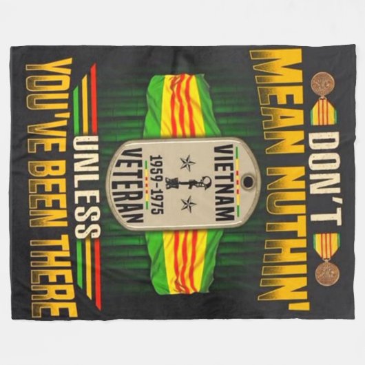 BETEKENT NIETS FLEECE DEKEN (Voorkant (Horizontaal))