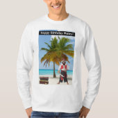 betekent t-shirt met lange mouwen. Fijne verjaarda (Voorkant)