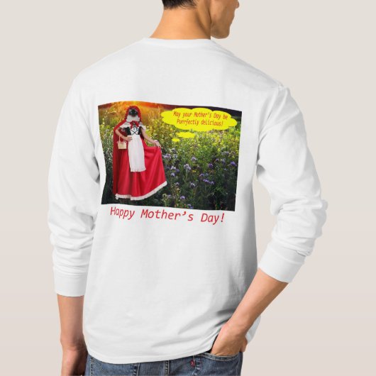 betekent t-shirt met lange mouwen. Happy Moederdag (Achterkant)