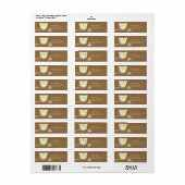 Betekent uil op labels met het terugzendadres van (Full Sheet)