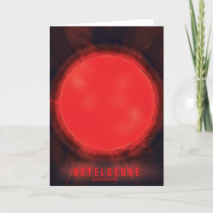 betelgeuse supernova ruimte kunst feestdagen kaart