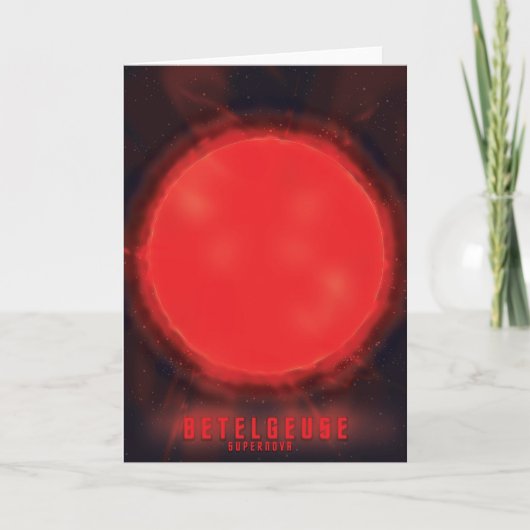 Betelgeuse supernova Space Art Feestdagen Kaart (Voorkant)