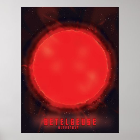 Betelgeuse supernova Space Art Poster (Voorkant)