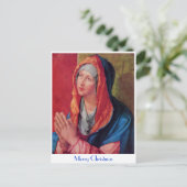 Betende Maria Feestdagenkaart (Staand voorkant)