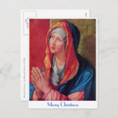 Betende Maria Feestdagenkaart (Voorkant / Achterkant)