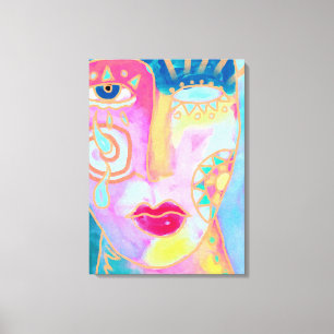 Beter Abstract digitaal schilderen Canvas Afdruk