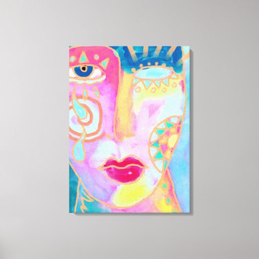 Beter Abstract digitaal schilderen Canvas Afdruk (Voorkant)