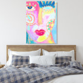 Beter Abstract digitaal schilderen Canvas Afdruk (Insitu (Slaapkamer))