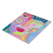 Beter Abstract digitaal schilderen Tegeltje (Zijkant)