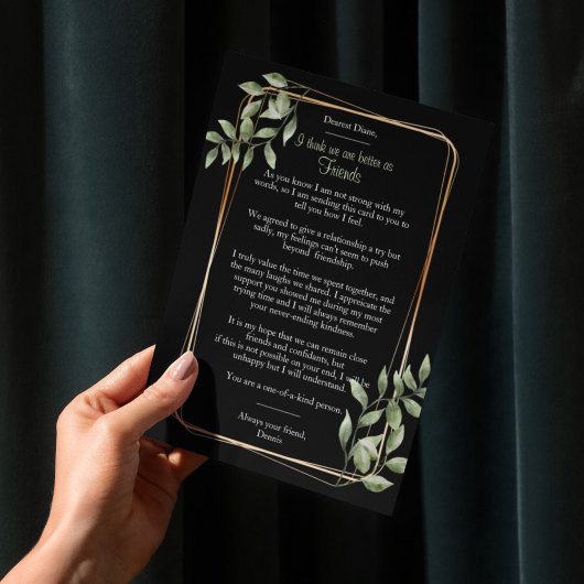 Beter als vrienden break-up Kaart