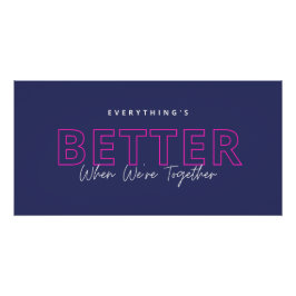 Beter Als We Samen Zijn Neon Roze Liefdescitaat Perfect Poster