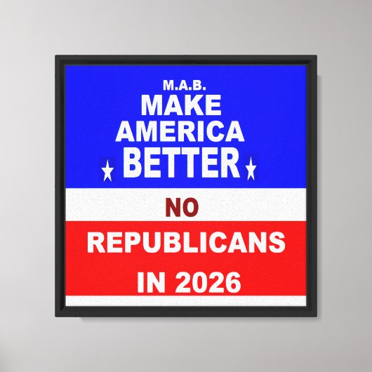 Beter Amerika Canvas Afdruk (Voorkant)