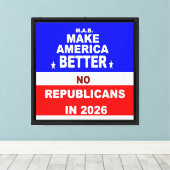 Beter Amerika Canvas Afdruk (Insitu (Houten vloer))