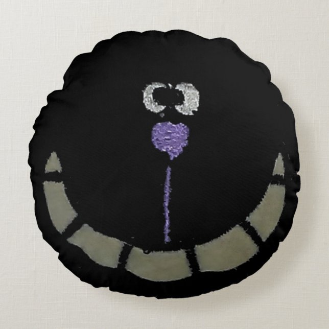 (BETER) Bad Dream Cat Rond Kussen (Voorkant)