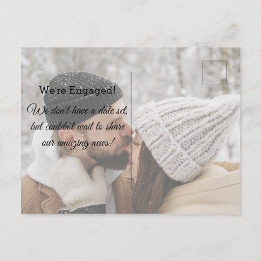 beter bij elkaar!moderne foto van het kalligrafiek aankondigingskaart (Achterkant)